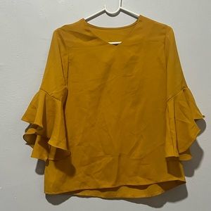 Woman Yellow Top